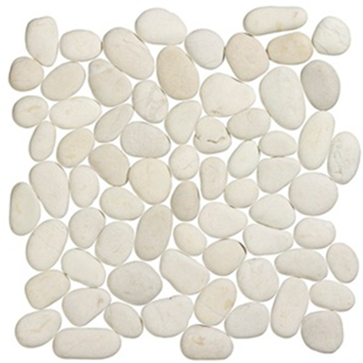 Terre d&apos;Azur Stone Pebbles White 30x30 cm
