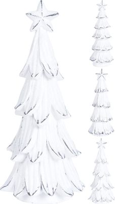 Kerstboom 20 cm wit 3 assorti - Nampook