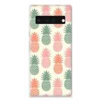 Google Pixel 6 Pro | Siliconen Case | Ananas