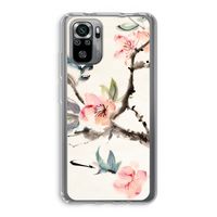 Japanse bloemen: Xiaomi Redmi Note 10S Transparant Hoesje