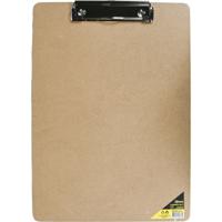 Benson Klembord - 1x stuks - A4 - hout - clipboard met papierklem - 23 cm