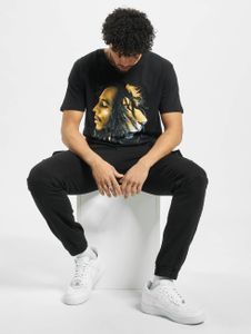 Mister Tee / t-shirt Bob Marley Lion in zwart Mister Tee / t-shirt Bob Marley Lion in zwart