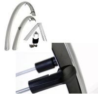 Eurofender Spatbordenset rapido 28 inch 46 mm kunststof zilver - thumbnail