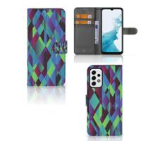 Samsung Galaxy A23 | Book Case | Abstract Green Blue