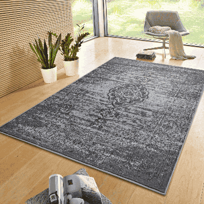 Vloerkleed Méridional Antraciet 200x290 Cm Laagpolig Home Collectie - Dekbed-Discounter.nl