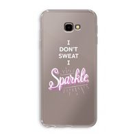 Sparkle quote: Samsung Galaxy J4 Plus Transparant Hoesje