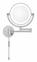 Scheerspiegel Home | 20 cm | Rond | Directe LED verlichting | Drukschakelaar - thumbnail