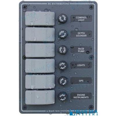 BS8053 - VERTICAAL 6 SCHAKELPANEEL