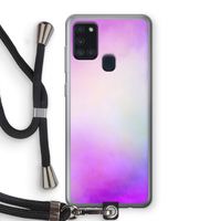 Clouds pastel: Samsung Galaxy A21s Transparant Hoesje met koord Clouds pastel: Samsung Galaxy A21s Transparant Hoesje met koord