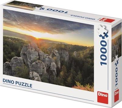DinoToys Dino puzzel - panorama van de rocky mountains - 1000 stukjes