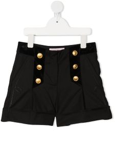 Alberta Ferretti Kids short à boutons décoratifs - Noir