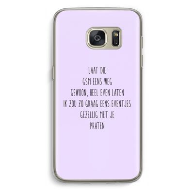 GSM: Samsung Galaxy S7 Transparant Hoesje