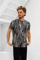 Carlo Colucci C3409 201 T-Shirt Heren Zwart/Grijs - Maat L - Kleur: ZwartGrijs | Soccerfanshop