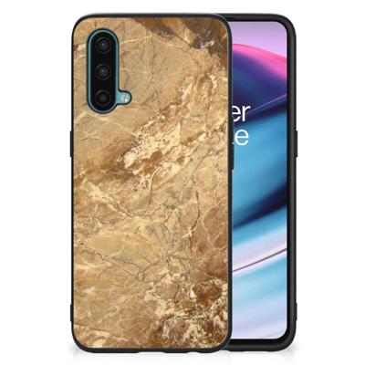 OnePlus Nord CE 5G Marmeren Print Telefoonhoesje Marmer Creme