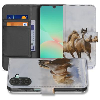 Samsung Galaxy A17 | Bookcase | Hoesje Met Pasjes En Magneetsluiting Paarden Samsung Galaxy A17 | Bookcase | Hoesje Met Pasjes En Magneetsluiting Paarden