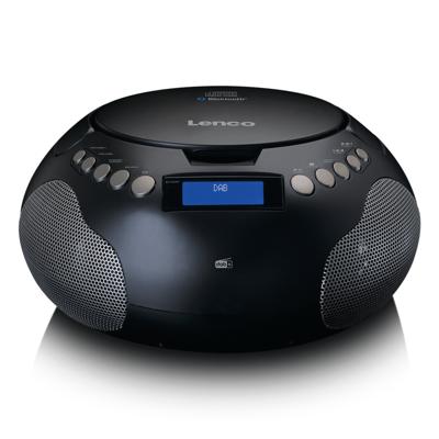 LENCO SCD-341BK - Draagbare DAB Radio met DAB+/ FM en Bluetooth® - Radio op batterijen en lichtnet