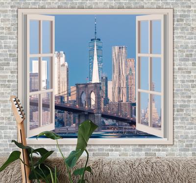 Uitzichten van manhattan schone lucht fotobehang New York