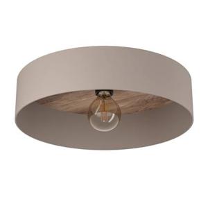 EGLO Duaia Plafondlamp - E27 - Ø 42 cm - Taupe - Hout|Staal