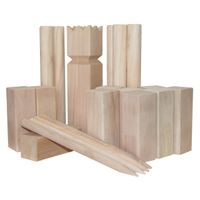 Outdoor Play Kubb XL werpspel hout 22-delig - thumbnail