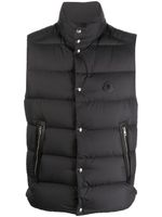 Moncler gilet matelassé à patch logo - Bleu - thumbnail