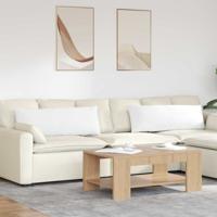 VidaXL Sofa kussens 2 pcs wit 120 x 40 cm stof