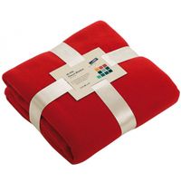 Fleece deken rood   - - thumbnail