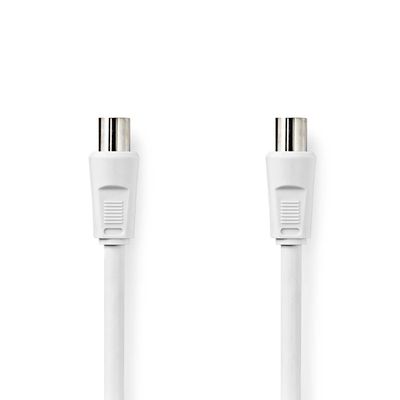 Nedis Coaxkabel | IEC Male | IEC Male | 90 dB | 10 m | Wit | 1 stuks - CSGP40200WT100 CSGP40200WT100