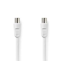 Nedis Coaxkabel | IEC Male | IEC Male | 90 dB | 10 m | Wit | 1 stuks - CSGP40200WT100 CSGP40200WT100