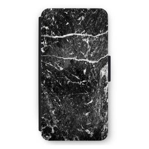 Zwart marmer: iPhone 12 Pro Max Flip Hoesje