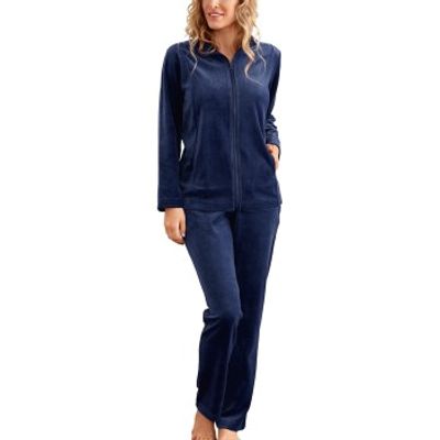 Damella Velour Plain Suit