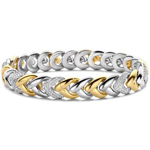 TI SENTO-Milano 2993ZY Armband zilver-zirconia goud-en zilverkleurig-wit