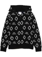 Marcelo Burlon County Of Milan Kids hoodie à imprimé monogrammé - Noir - thumbnail