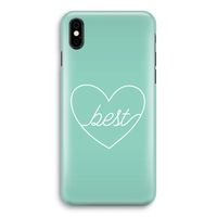 Best heart pastel: iPhone X Volledig Geprint Hoesje