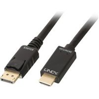 Lindy 36924 Diplayport HDMI Zwart kabeladapter/verloopstukje - thumbnail