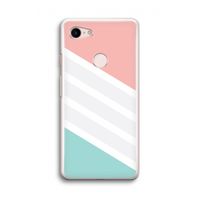 Strepen pastel: Google Pixel 3 Transparant Hoesje