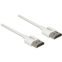 Delock 85126 HDMI-kabel HDMI Aansluitkabel HDMI-A-stekker 1.5 m Wit Vergulde steekcontacten, 4K UHD, Verdraaid, Afgeschermd (drievoudig) Delock 85126 HDMI-kabel HDMI Aansluitkabel HDMI-A-stekker 1.5 m Wit Vergulde steekcontacten, 4K UHD, Verdraaid, Afgeschermd (drievoudig)