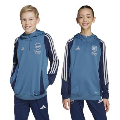 adidas Arsenal Track Hoodie 2025-2026 Kids Blauw Donkerblauw Wit