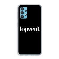 Topvent Zwart: Samsung Galaxy A32 4G Transparant Hoesje