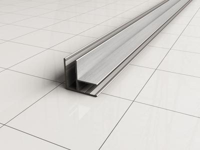 Wiesbaden hoekprofiel tbv glaswand 1cm 200cm geb.staal Wiesbaden hoekprofiel tbv glaswand 1cm 200cm geb.staal