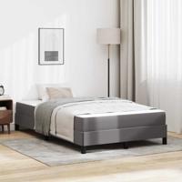 Bed met matras Grijs 120 x 200 cm Kunstleer
