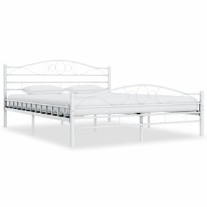 Bedframe metaal wit 160x200 cm