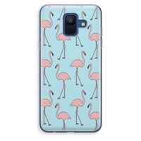 Anything Flamingoes: Samsung Galaxy A6 (2018) Transparant Hoesje