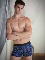 HOM - Boxer Briefs - Will - blauw, Maat:L