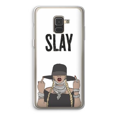 Slay All Day: Samsung Galaxy A8 (2018) Transparant Hoesje