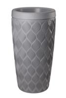 Regenton flow platinumgrijs 240l inclplantenbak
