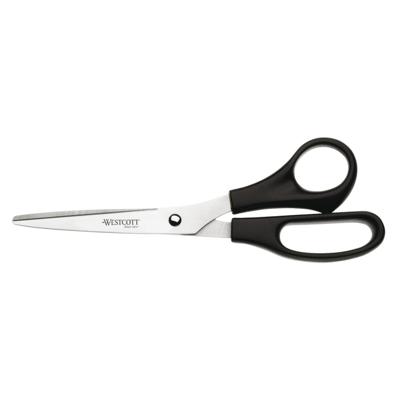 Quantore Schaar westcott buro 210mm rvs met kunststof grip groot oog