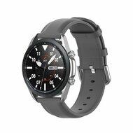 Garmin Forerunner 570 (42mm) / 55 / 245 / 645 - Classic leren bandje - Grijs
