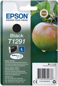 Epson inktcartridge T1291, 380 pagina's, OEM C13T12914012, zwart