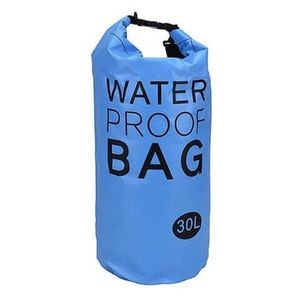 Blauwe waterdichte tas 30 liter