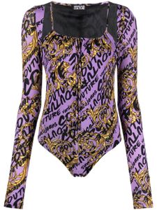 Versace Jeans Couture body à manches longues - Violet